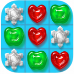 ぷるっぷるのカラフルなグミを並べて消していくパズルゲームですほかのパズルゲームとの違いは冒険しながら進むことです!「グミドロップ」